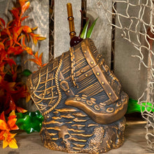 Load image into Gallery viewer, Sunken Treasure (Brown) Ceramic Tiki Mug - Ready to Ship! (FREE SHIPPING in U.S.)
