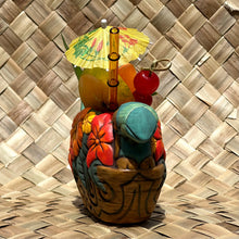 Load image into Gallery viewer, Tiki tOny's Flower Boat Canoe - Ceramic Tiki Mug - Ready to Ship! (FREE Shipping in U.S.)
