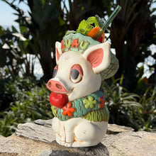 Load image into Gallery viewer, Tiki tOny's Kalua Pig (White) - Ceramic Tiki Mug - Ready to Ship
