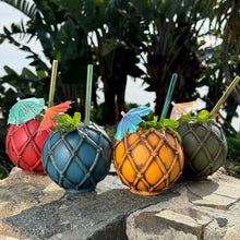 Load image into Gallery viewer, Nautical Fishing Floats, Choice of 4 - Ceramic Tiki Mugs - Ready to Ship! (FREE Shipping in U.S.)
