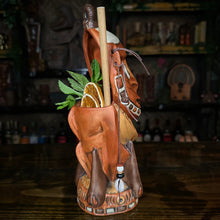 Load image into Gallery viewer, Danielle Mann&#39;s &quot;Headhunter Trophy&quot; - Ceramic Tiki Mug - Ready to Ship! (FREE Shipping in U.S.)
