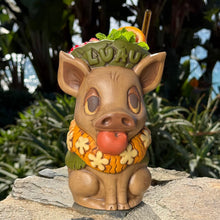 Load image into Gallery viewer, Tiki tOny's Kalua Pig (Mocha) - Ceramic Tiki Mug - Ready to Ship
