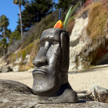 Load image into Gallery viewer, Mysterious Moai - Ceramic Tiki Mug - Ready to Ship
