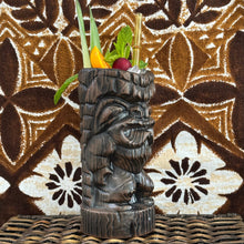Load image into Gallery viewer, Hoa Kahiko Ku Tiki Mug (Dark Wood glaze), sculpted by Thor - Ceramic - Limited Edition / Limited Time Pre-Order

