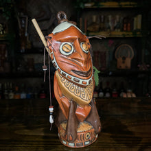 Load image into Gallery viewer, Danielle Mann&#39;s &quot;Headhunter Trophy&quot; - Ceramic Tiki Mug - Ready to Ship! (FREE Shipping in U.S.)
