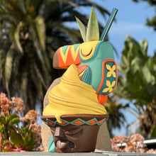 Load image into Gallery viewer, Jeff Granito's Toucan Whip (Blue) - Ceramic Tiki Mug - Ready to Ship

