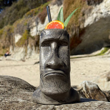 Load image into Gallery viewer, Mysterious Moai - Ceramic Tiki Mug - Ready to Ship
