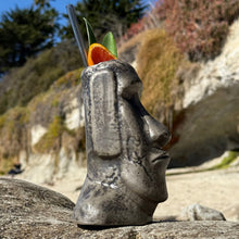 Load image into Gallery viewer, Mysterious Moai - Ceramic Tiki Mug - Ready to Ship
