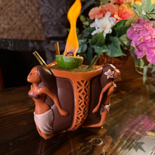 Load image into Gallery viewer, The Restless Native's Wahine Trio ceramic Tiki Mug Bowl - Limited Release of 100 - Made in USA - Ready to Ship!
