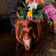 Load image into Gallery viewer, The Restless Native's Wahine Trio ceramic Tiki Mug Bowl - Limited Release of 100 - Made in USA - Ready to Ship!
