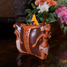 Load image into Gallery viewer, The Restless Native's Wahine Trio ceramic Tiki Mug Bowl - Limited Release of 100 - Made in USA - Ready to Ship!
