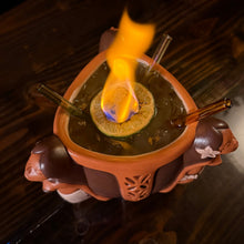 Load image into Gallery viewer, The Restless Native's Wahine Trio ceramic Tiki Mug Bowl - Limited Release of 100 - Made in USA - Ready to Ship!
