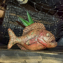 Load image into Gallery viewer, Jungle River Piranha ceramic Tiki Mug - 3 Limited Editions of 275 Combined - Made in USA - Ready to Ship! - (FREE Shipping in U.S.)
