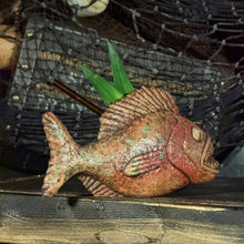 Load image into Gallery viewer, Jungle River Piranha ceramic Tiki Mug - 3 Limited Editions of 275 Combined - Made in USA - Ready to Ship! - (FREE Shipping in U.S.)
