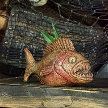 Load image into Gallery viewer, Jungle River Piranha ceramic Tiki Mug - 3 Limited Editions of 275 Combined - Made in USA - Ready to Ship! - (FREE Shipping in U.S.)
