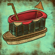 Load image into Gallery viewer, Tiki tOny&#39;s Skipper&#39;s Bote Tiki Mug - Ready to Ship! (FREE SHIPPING in U.S.)
