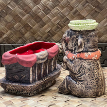 Load image into Gallery viewer, Tiki tOny&#39;s De Nile Set - with Skipper&#39;s Bote and Sunbathing Bertha Tiki Mugs, sculpted by THOR - Ready to Ship!
