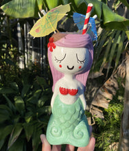 Load image into Gallery viewer, Tiki tOny's Lagoon Mermaid LAVENDER HAIR Tiki Mug - Ready to Ship! (FREE SHIPPING in U.S.)
