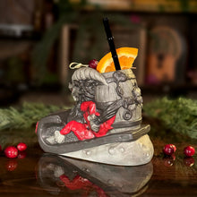Load image into Gallery viewer, Krampus' Wicked Ride (Coal) - Ceramic Tiki Mug - Ready to Ship
