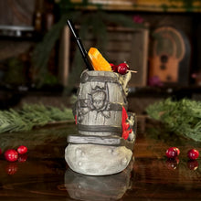 Load image into Gallery viewer, Krampus' Wicked Ride (Coal) - Ceramic Tiki Mug - Ready to Ship
