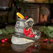 Load image into Gallery viewer, Krampus' Wicked Ride (Coal) - Ceramic Tiki Mug - Ready to Ship
