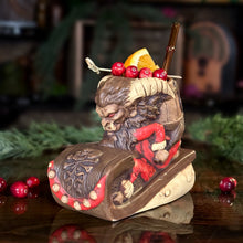 Load image into Gallery viewer, Krampus' Wicked Ride (Birch) - Ceramic Tiki Mug - Ready to Ship
