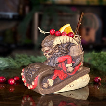 Load image into Gallery viewer, Krampus' Wicked Ride (Birch) - Ceramic Tiki Mug - Ready to Ship
