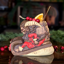 Load image into Gallery viewer, Krampus' Wicked Ride (Birch) - Ceramic Tiki Mug - Ready to Ship
