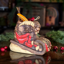 Load image into Gallery viewer, Krampus' Wicked Ride (Birch) - Ceramic Tiki Mug - Ready to Ship
