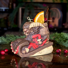 Load image into Gallery viewer, Krampus' Wicked Ride (Birch) - Ceramic Tiki Mug - Ready to Ship
