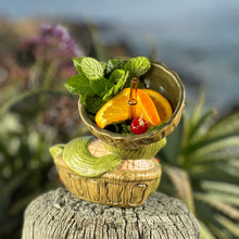 Load image into Gallery viewer, Tiki tOny&#39;s Luau Louie the Sippin&#39; Turtle Tiki Mug, sculpt by Thor - Ready to Ship!
