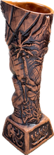 Load image into Gallery viewer, Journey to Hawaii Tiki Mug - Lava Orange Limited Edition of 300, designed by Lost Tiki, Jeff Granito, Thor, and sculpted by Thor - DECOR USE ONLY - Ready to Ship!
