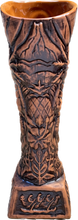 Load image into Gallery viewer, Journey to Hawaii Tiki Mug - Lava Orange Limited Edition of 300, designed by Lost Tiki, Jeff Granito, Thor, and sculpted by Thor - DECOR USE ONLY - Ready to Ship!
