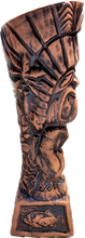 Load image into Gallery viewer, Journey to Hawaii Tiki Mug - Lava Orange Limited Edition of 300, designed by Lost Tiki, Jeff Granito, Thor, and sculpted by Thor - DECOR USE ONLY - Ready to Ship!
