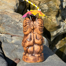 Load image into Gallery viewer, Tahitian Trio Tiki Mug, designed by TikiLand and sculpted by Thor -  Ready to Ship! (FREE SHIPPING in U.S.)
