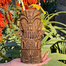 Load image into Gallery viewer, Atomikitty&#39;s Marquesan Drummer Tiki Mug, sculpted by Thor - Ready to Ship!
