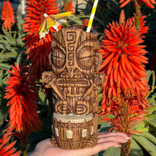 Load image into Gallery viewer, Atomikitty&#39;s Marquesan Drummer Tiki Mug, sculpted by Thor - Ready to Ship!
