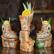Load image into Gallery viewer, Tiki tOny's Enchanted Tiki Room Chanting Drummer ceramic Tiki Mug - Ready to Ship! (FREE Shipping in U.S.)
