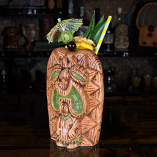 Load image into Gallery viewer, The Griper Tiki Mug (Green) designed by Ken Ruzic, sculpted by Thor - Limited Edition of 250 - Ready to Ship! (FREE SHIPPING in U.S.)

