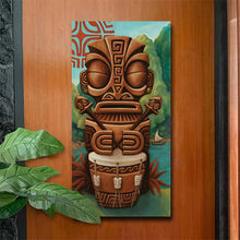 Load image into Gallery viewer, Atomikitty&#39;s Marquesan Drummer Tiki Mug, sculpted by Thor - Ready to Ship!
