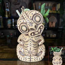 Load image into Gallery viewer, Treasure Tiki Mug, designed and sculpted by Thor - Ready to Ship! (FREE SHIPPING in U.S.)
